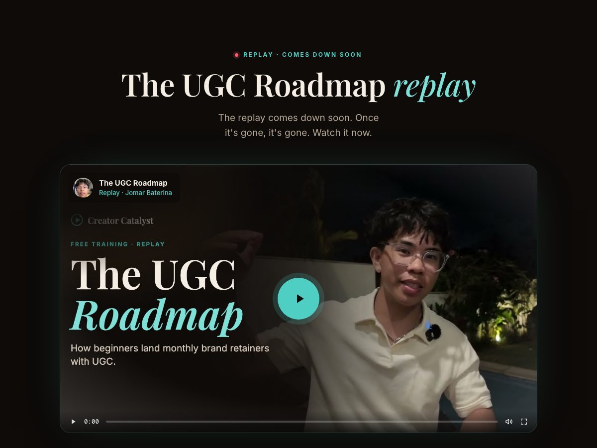 Replay + application preview